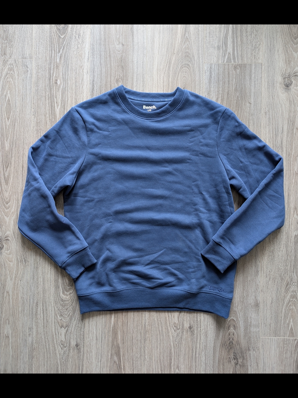 Bench Men's Crewneck Sweater in Slate Blue — Size L